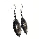 Handmade Gothic Victorian “Mythos Remains” Skeleton Unicorn Cameo Earrings Photo 2