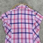 Columbia  Women’s Cotton Pink Camp Henry Short Sleeve Shirt Button Front Size L Photo 4