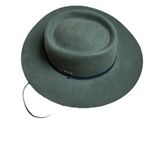 GiGi Pip Wren Telescope Crown Hat Olive Green Size 59 M/L 100% Australian Wool Photo 6