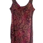 No Boundaries Y2K Paisley Boho Print Purple Dress Large Photo 0