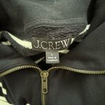 J.Crew Heritage Terry Quarter-zip Sweatshirt Perfect Black Stripe Photo 3