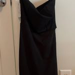 Knot Dress Twisted Back Mini Tube Dress Black Photo 0