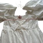 Show Me Your Mumu Sz L Women's White Poof Sleeve Smocked Odette Midi Dress NWT Photo 13