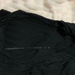 Liz Lange  Black Milkmaid Babydoll 3/4 Sleeve Midi Dress Maternity Small Photo 4