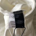 Cider Womens Pants L White Pleated Casual Linen Stretch Wide Pants NWT Photo 3