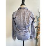 Frank & Eileen ‎ Shirt Women Size Small Blue Long Sleeve 2 Ply Cotton Button Up Photo 1
