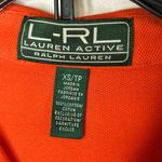 Lauren Ralph Lauren Active Split Neck Short Sleeve Polo‎ Shirt XS Green Label Orange Photo 2