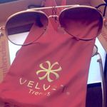 New Velvet Trends Rose Gold Wire Aviator Frame Sunglasses Photo 3