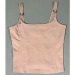 EXPRESS Light Pink Pastel Shelf-Bra Cami Camisole Tank Top Shirt Size M π Photo 1