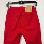 Escada Red Straight Leg Jeans 34/XS Photo 5
