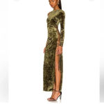 Camila Coelho CAMILA COEHLO‎ Gabriel Maxi Dress in Olive Green size XS NWT Photo 3