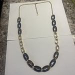 Talbots Women’s Signed  Gold Tone / Brown Faux Tortoise Costume Necklace Photo 0