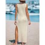 Cupshe Womens size Large Maxi Dress Crochet Knit Swimsuit Beach Coverup New Photo 1
