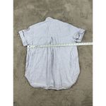 Madewell  Linen-Blend Swenson Popover Shirt Size XS Distant Lavender Beach Summer Photo 8