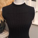 Topshop  Black Long Ribbed Sleeveless Maxi Dress Size 4-6 Photo 5