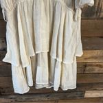 HYFVE  Cream Ruffle‎ Cold Shoulder Dress Size Large Photo 5
