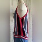 Gap Striped Crochet Knit Tank Top Red White Blue Patriotic Festival – Size S Photo 3