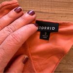 Torrid  Womens Size 3 3X Orange ALine Tank Dress V Neck Cut Out Key Hole EUC Photo 2