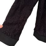 White House | Black Market  Black Lace Bomber Jacket Women's Medium Glam Dainty Y2K Photo 3