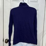 Loft women’s purple turtle neck long sleeve shirt size M Photo 2