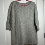 Lands' End Large cotton dress grey polka dot Photo 0