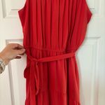 Simply Vera, Vera Wang Simply Vera Vera Wang Rouched Halter Dress Red M High Low Asymmetric Sleeveless Photo 6