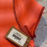 Title Nine NWT Stripe Runner short sleeve s/s top scoop neck Small Coral Photo 3