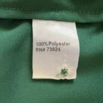 Ming Wang NWT Button Down Emerald Green Tie Long Sleeve Blouse Photo 6