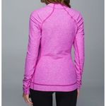 Lululemon Think Fast Long Sleeve Heathered Ultra Violet Pink Purple Ruched Top 8 Photo 1