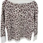 Vince Camuto  Long Sleeve Ribbed Leopard Sweater Knit Pullover Size XS Photo 3