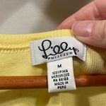 Lilly Pulitzer Y2K  yellow pima cotton ribbed tank top sz M Photo 5