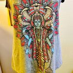 Curbside clothing Women’s size Large Tank top Vishnu Gray Photo 1