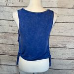 American Eagle  OUTFITTERS Soft & Sexy Tank w Side Ties Distressed Bright Blue-S Photo 2