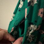 Kate Spade  Lily blooms smocked Floral Green women’s  Dress small Photo 4