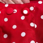 Oscar de la Renta  Expressions Red Polka Dot Red Short Sleeve Blouse Size 22 Photo 4