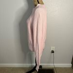 Free People  Size M Too Good Pink Knit Pullover Mock Neck Sweater Ballet Preppy Photo 8