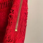 Saylor  Pippa Red Lace One-Shoulder Dress- Size XS Photo 10