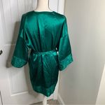 Victoria's Secret Vintage Victoria’s secret gold label green holiday jacquard robe size large‎ Photo 4