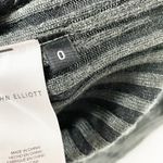 John Elliott Reveal Cut Out Silk Cashmere Wool Rib Tank Sweater Dress Gray Black Photo 2