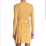 Free People  French Girl Ribbed Knit Dress Small Gold Sparkle Lurex Mini NWT Photo 2
