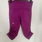 Lululemon In The Flow Crop Il Heathered Regal
Plum Capri Legging Seamless Size 4 Photo 6