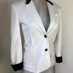 ATM Stretch Twill Schoolboy Blazer Jacket Ivory & black Size Medium Photo 4