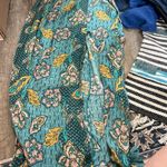 MINKPINK  Turquoise Floral Slit Maxi Skirt size M Photo 7