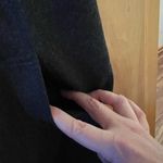 Orvis Jumper Shift Dress 100% Carded Wool Charcoal Gray Sleeveless Petite 12 Photo 9