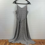 Sienna Sky Button Down Sleeveless Speckled Midi Maxi Front Slit Dress Medium New Photo 1