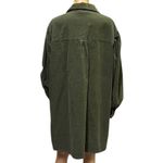 ASOS Design Corduroy Oversized Long Sleeve Shirt Dress Olive Green Womens 14 Photo 5