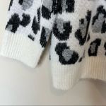 New Directions sweater women's L leopard animal print turtleneck black white NEW Size L Photo 2