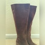 STAUD  Brown Suede Pointed Toe Knee High Boots Photo 3