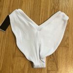 NWT OneOne Swimwear White Ribbed Bikini Bottom Sz XL Photo 3