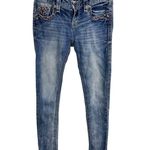 Rock Revival Rock Revival Sherry Skinny Jeans Medium Wash Embroidered Flap Pocket Women's 26 Photo 0